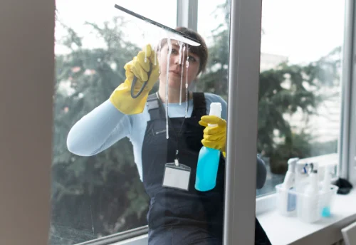Nettoyage de vitres intérieures et extérieures à la Chapelle-de-la-Tour